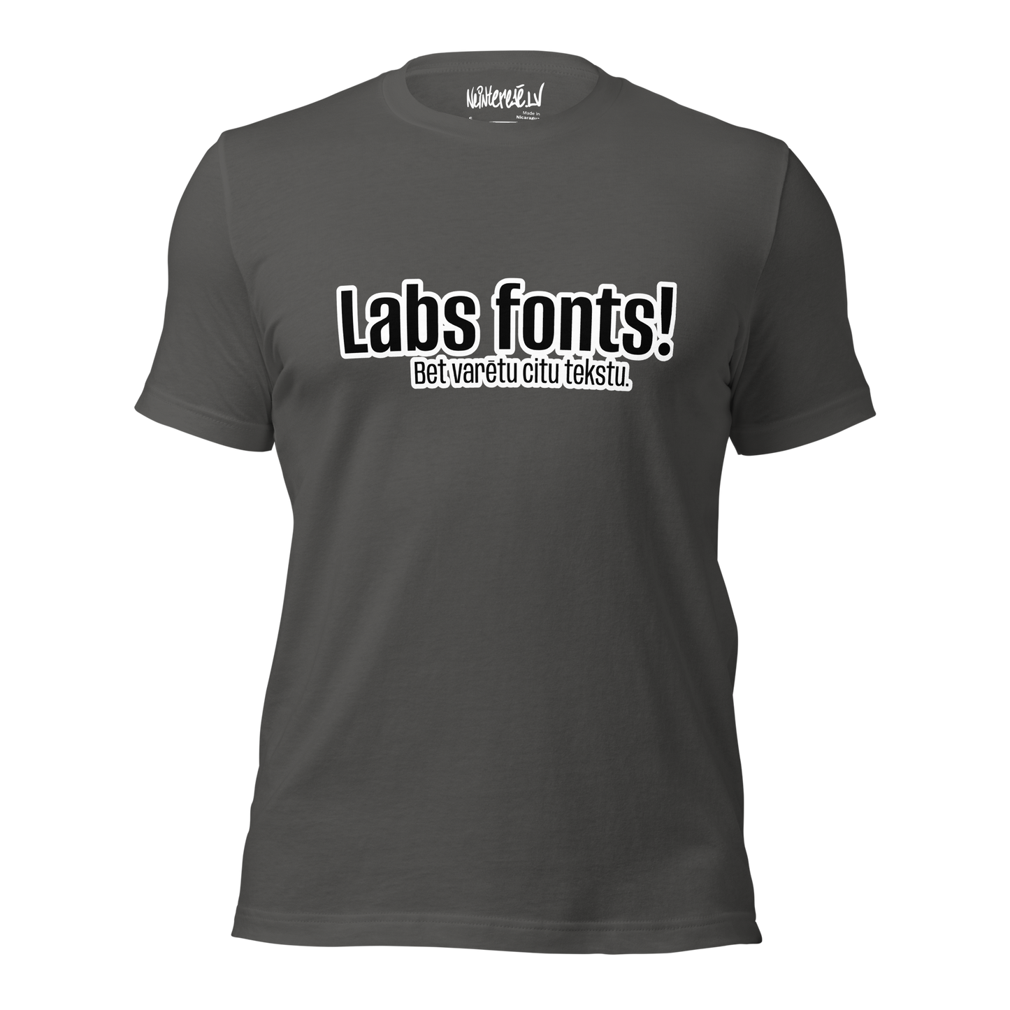 Unisex t-shirt Font