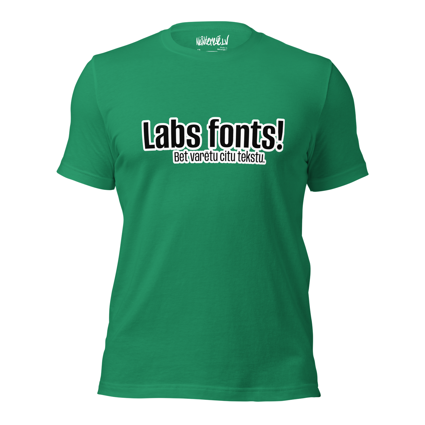 Unisex t-shirt Font