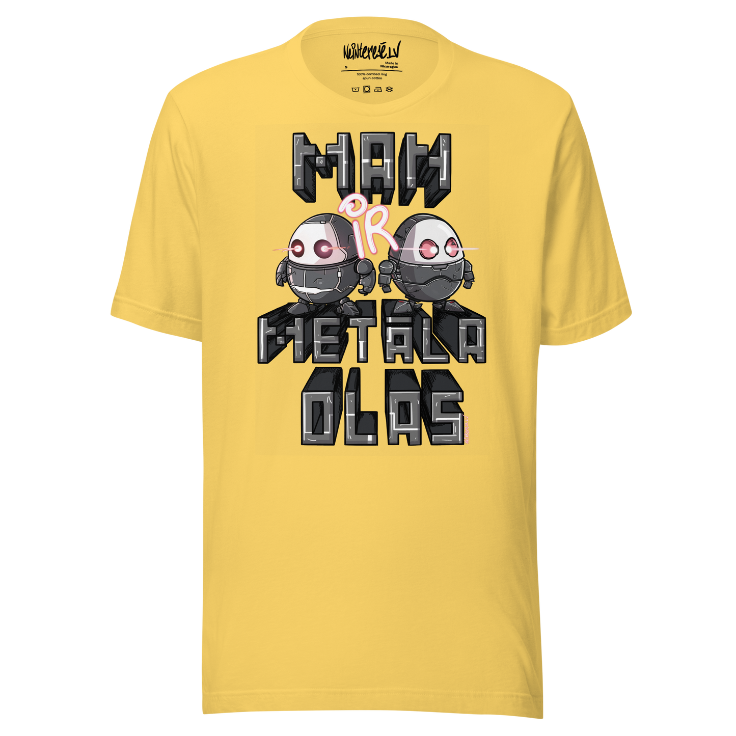 Unisex t-shirt dzelzs olas