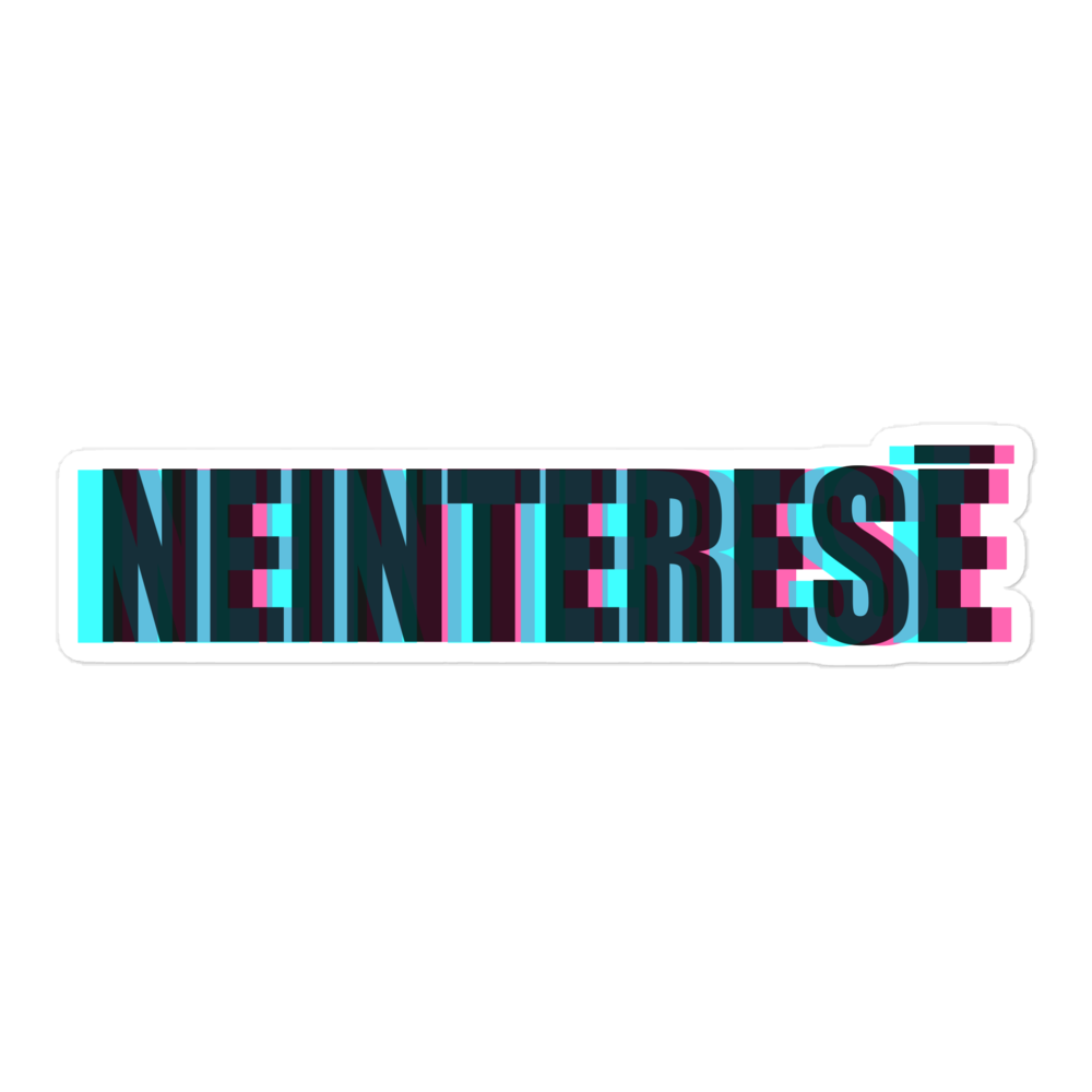 3D NEINTERESĒ uzlīme