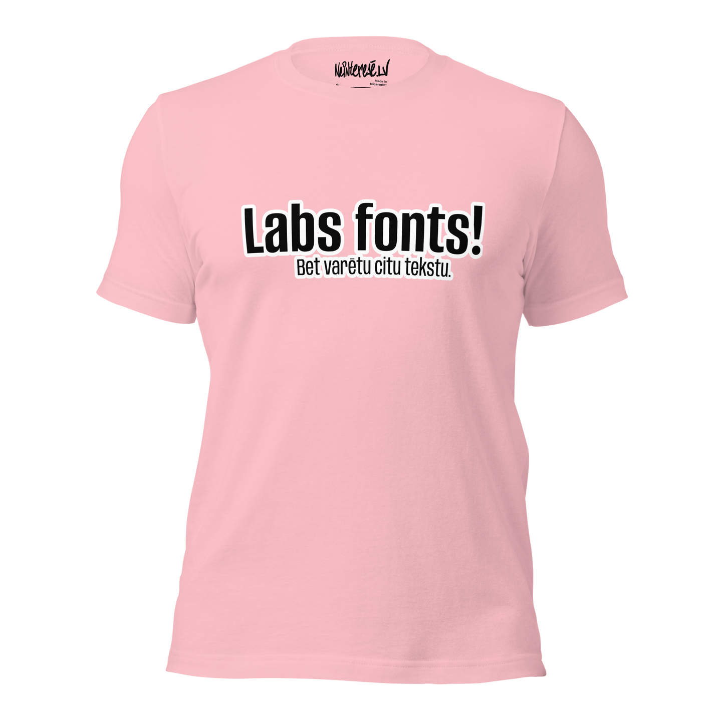 Unisex t-shirt Font